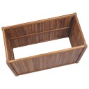 vidaXL Høybed 100x50x50 cm heltre teak