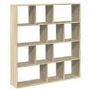  Bokhylle sonoma eik 132x29x141,5 cm konstruert tre