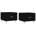  Salongbord 2 stk svart 50x50x40 cm konstruert tre 8720845427962