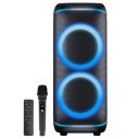 Denver BPS-470 200W Bluetooth-Høyttaler med 2x10" Woofere og LED Lys Svart