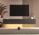 TV-benk Hanah Home Ada (180 x 28,6 x 31,4 cm) Antrasitt - Antrasitt