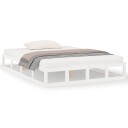 vidaXL Sengeramme hvit 120x200 cm heltre