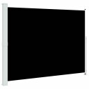 vidaXL Uttrekkbar sidemarkise 220x300 cm svart