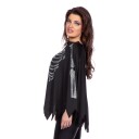 Wilbers & Wilbers Poncho Skjelett med Glitter One size 004959-H-001