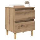  Sengeskap med skuff Artisan Eik 40 x 35 x 50 cm Konstruert tre