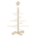 vidaXL Juletre av tre til pynt 75 cm heltre furu
