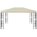 vidaXL Paviljong 3x4 m kremhvit