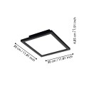 Eglo Salobrena-Z panel svart 30x30 TW Zigbee Bluetooth