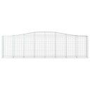 vidaXL Gabionkurver buede 3 stk 400x50x100/120 cm galvanisert jern