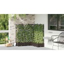 Hageplantekasse med Gjerde 5 stk Brun 120x120x125,5 cm