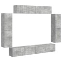  TV skap 8 pcs Betonggrå