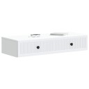 vidaXL Vegghengt Sidebord Hvit 87,5 x 34,5 x 17 cm Konstruert tre