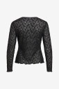 Vila   Topp Vifay O Neck L/S Top     Svart