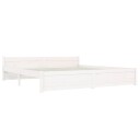 vidaXL Sengeramme hvit heltre 180x200 cm 6FT Super King