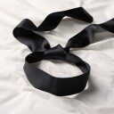 Sinful Deluxe Sateng Blindfold       - Svart