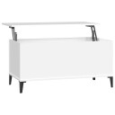 vidaXL Salongbord hvit 90x44,5x45 cm konstruert tre
