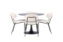 Venture Home Glade Matgruppe 100 cm Rund med 4 Chico Stoler Sort