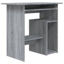 vidaXL Skrivebord grå sonoma 80x45x74 cm konstruert tre