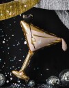 PartyDeco Folieballong Martini Glass