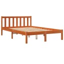 vidaXL Sengeramme brun 120x200 cm heltre furu 8721012406278