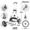 Andersen Royal Shopper Plus LASSE  Stillegående hjul med kulelager Rød
