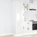  Kjøkkenskap Kalmar høyglans hvit konstruert tre 8721158419750