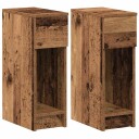  Nattskap med skuff 2 stk gammelt tre 20x36x60 cm 8721158575890