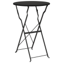  Sammenleggbart Bistrobord Antrasitt Ø50x71 cm Pulverlakkert Stål