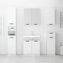 vidaXL Baderomsskap hvit 64,5x33,5x59 cm konstruert tre