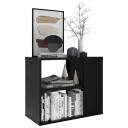vidaXL Sideskap svart 60x30x50 cm sponplate