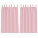  Gardiner med gardiner 2 pcs Baby rosa Polyester