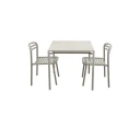 Cane line Bliss spisebord inkl. to stoler   Sand aluminium