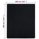 vidaXL Jerseylaken svart 160x200 cm bomull