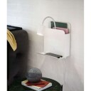 Nordlux Roomi vegglampe med hylle og USB - Hvit