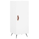 vidaXL Skjenk hvit 34,5x34x90 cm konstruert tre