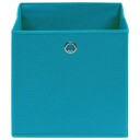 vidaXL Oppbevaringsbokser 4 stk babyblå 32x32x32 cm stoff