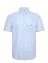 GANT Reg Cotton Linen Ss Shirt Blue S