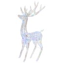 vidaXL Julereinsdyr akryl 250 LED 180 cm flerfarget