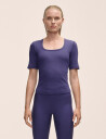 Casall Scoop Rib Tee - Purple - 36