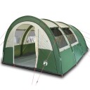 Tunneltelt for camping 4 personer grønn vanntett