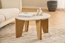 Alkha Sofabord 80 cm - Beige