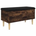  Oppbevaringsbenk røkt eik 82x42x46 cm konstruert tre