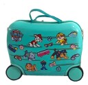 Nickelodeon Paw Patrol Kuffert - 415x330x220mm, Vanntett, Max 25kg - Tyrkis