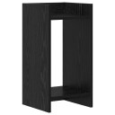 vidaXL Planteholder Svart eik 30 x 30 x 60 cm Konstruert tre