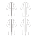 Butterick 6967 Morgenkåpe Til Dame Aa Xs S M L Xl
