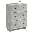 vidaXL Skuffeskap Betonggrå 66 x 34,5 x 90 cm Konstruert tre