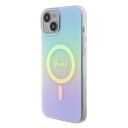 Guess Hardcase til iPhone 15 Plus 6,7" MagSafe Turkis Iridescent
