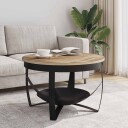  Salongbord Ø68x43 cm grovt mangotre 8720286070543