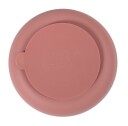 Filibabba Barnetallerken, inndelt, Silikon, Rose