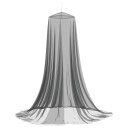 vidaXL Myggnett for seng 3 pcs 156 mesh Svart ⌀56 x 220 cm Polyester